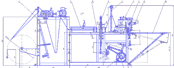 схема пакетоделательной машины
